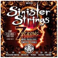 Kerly Music Sinister Nickel Wound Electric Guitar Strings 7-String Heavy 11 - 58