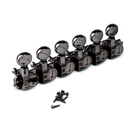 Kluson 6-In-Line Revolution Series Tuners for Vintage Fender Black