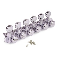 Kluson 6-In-Line Left Hand Revolution Series Locking Tuners for Vintage Fender