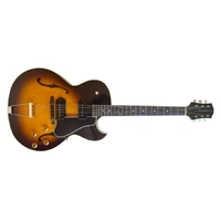 King Snake Curtis P90 Hollowbody Electric Guitar, Tobacco Sunburst c/w Case