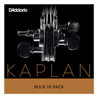 D'Addario Kaplan Non-Whistling Violin Aluminum Wound E String, 4/4 Scale, Bulk 10-Pack