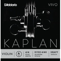 D'Addario Kaplan Vivo Violin A String, 4/4 Scale, Heavy Tension