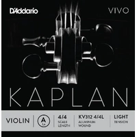 D'Addario Kaplan Vivo Violin A String, 4/4 Scale, Light Tension