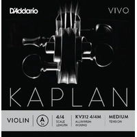 D'Addario Kaplan Vivo Violin A String, 4/4 Scale, Medium Tension