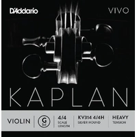 D'Addario Kaplan Vivo Violin G String, 4/4 Scale, Heavy Tension