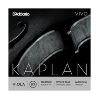 D'Addario Kaplan Vivo Viola String Set, Medium Scale, Medium Tension
