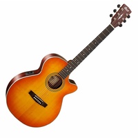 Cort L150F Superfolk  Acoustic / Electric Guitar Fishman Pickup Vintage Sunburst