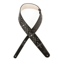 D'Addario Leather Strings and Studs Guitar Strap