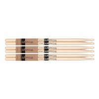 LA Special by Promark 2BW Hickory Drumsticks, 3 pairs - 2B Drum Sticks Wood Tip