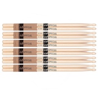 LA Special by Promark 2BW Hickory Drumsticks, 6 pairs - 2B Drum Sticks Wood Tip