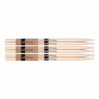 LA Special by Promark 5BN Hickory Drumsticks , 3-pack - 5B Drum Sticks Nylon Tip