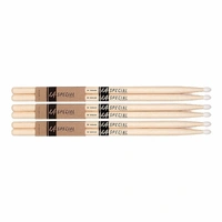 LA Special by Promark 5BN Hickory Drumsticks , 3-pack - 5B Drum Sticks Nylon Tip