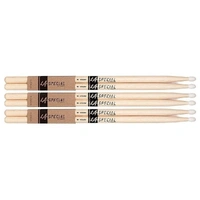 LA Special by Promark 5BW Hickory Drumsticks, 3 pairs - 5B Drum Sticks Wood Tip