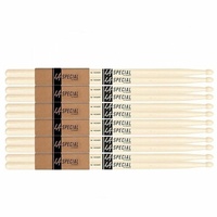 LA Special by Promark 7AN Hickory Drumsticks, 6-pack - Drum Sticks Nylon Tip