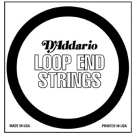 D'Addario LE015  Plain Steel Loop End Single String, .015