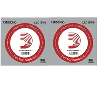  2 x D'Addario Phosphor Bronze Wound Loop End Single String, .018