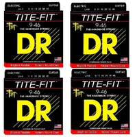 DR Strings 4 SETS Tite-Fit Lite Heavy Nickel Plated Electric Guitar Strings 9 - 46