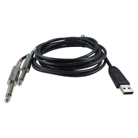 The Behringer Dual Mono 1/4ƒ?� Jack Connectors Stereo LINE Tp USB Interface Cable