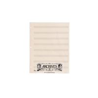 Archives Looseleaf Manuscript Paper , 8 Stave, 50 Pages