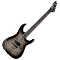 ESP LM1001NTQMCHB LTD M-1001NT QM Electric Guitar - Charcoal Burst