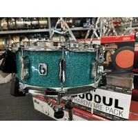 British Drum Company Lounge Snare 5.5 X 14 - Dorchester Blue Sparkle