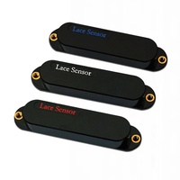 Lace Sensor Pickups Value Pack Blue, Silver, Red 3-Pack (S/S/S) Black Covers