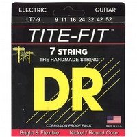 DR Strings Tite Fit Electric Round Core 7 String  electric Guitar Strings 9 - 52