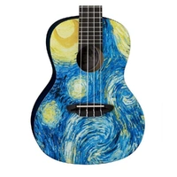 Luna Uke Starry Night Concert Ukulele with Gig Bag