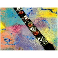 Levy's Strap SONIC ART Guitar Strap MPD2-060 Made in Canada Skull and Roses