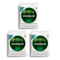 3 sets Martin M-1400 Marquis Silk & Steel Standard Acoustic Strings 11.5 - 47 