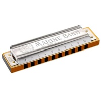 Hohner Marine Band Diatonic Harmonica 10 holes 20 reeds Blues Harp Key F