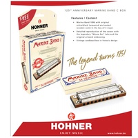 Hohner Marine Band 125th Anniversary Harmonica Key C