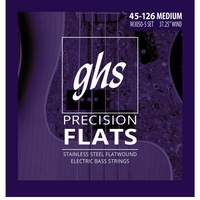 GHS M3050-5 string Precision Stainless Steel Flatwound Bass Guitar Strings 45-126