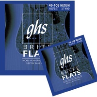 2 sets  GHS Bass Guitar Brite Flats strings 34"-35" 49-108 M3075 Long Scale 