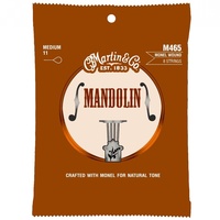 Martin  M465 Monel Wound Medium  Mandolin Strings 8-String Set 11 - 40