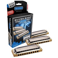 Hohner Blues Harp Pro Pack - Pro Pack 3-harmonicas keys G, A & C Made in Germany