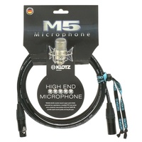 Klotz M5FM010 microphone cable double bare copper spiral shield Neutrik XLR -10m