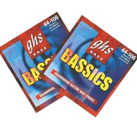 2 x GHS M6000 Bassics Roundwound Long Scale Medium Electric Bass Strings 44-106