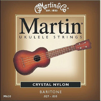 Martin M630 Clear Fluorocarbon Baritone Ukulele Strings Set