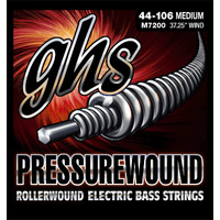 GHS Strings M7200 Pressurewound Bass Guitar Strings 44 - 106