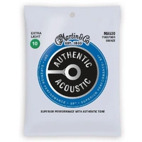 Martin MA530 SP Phosphor Bronze Authentic Acoustic Guitar Strings Extra Light 10-47
