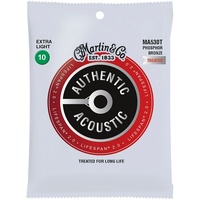 Martin Authentic Acoustic Lifespan 2.0 Treated Guitar Strings - 92/8 Phosphor Bronze Extra Light