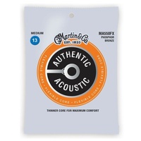 Martin Authentic Flexible Core Phosphor Bronze Medium Acoustic Strings 13 - 56