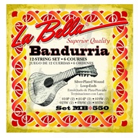 LaBella mb550 Bandurria strings 12 string set Loop ends  6 corses