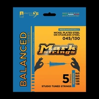 Markbass Balanced Nickel on Stainless Steel 5 - String Bass Strings 45 - 130