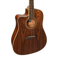 Martinez '41 Series' Left Handed Dreadnought Cutaway Acoustic-Electric Guitar 