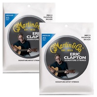 2 x Martin MEC13 Clapton's Choice Phosphor Bronze Light Acoustic Strings 13 - 56