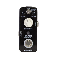 Mooer 'Black Secret' Vintage & Turbo Distortion Micro Guitar Effects Pedal