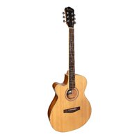 Martinez '41 Series' Left Handed Folk Size Cutaway Acoustic-Electric Guitar 
