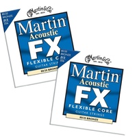 2 x Martin Acoustic Guitar Strings MFX650 80/20 Bronze 13 - 56 Sale Price